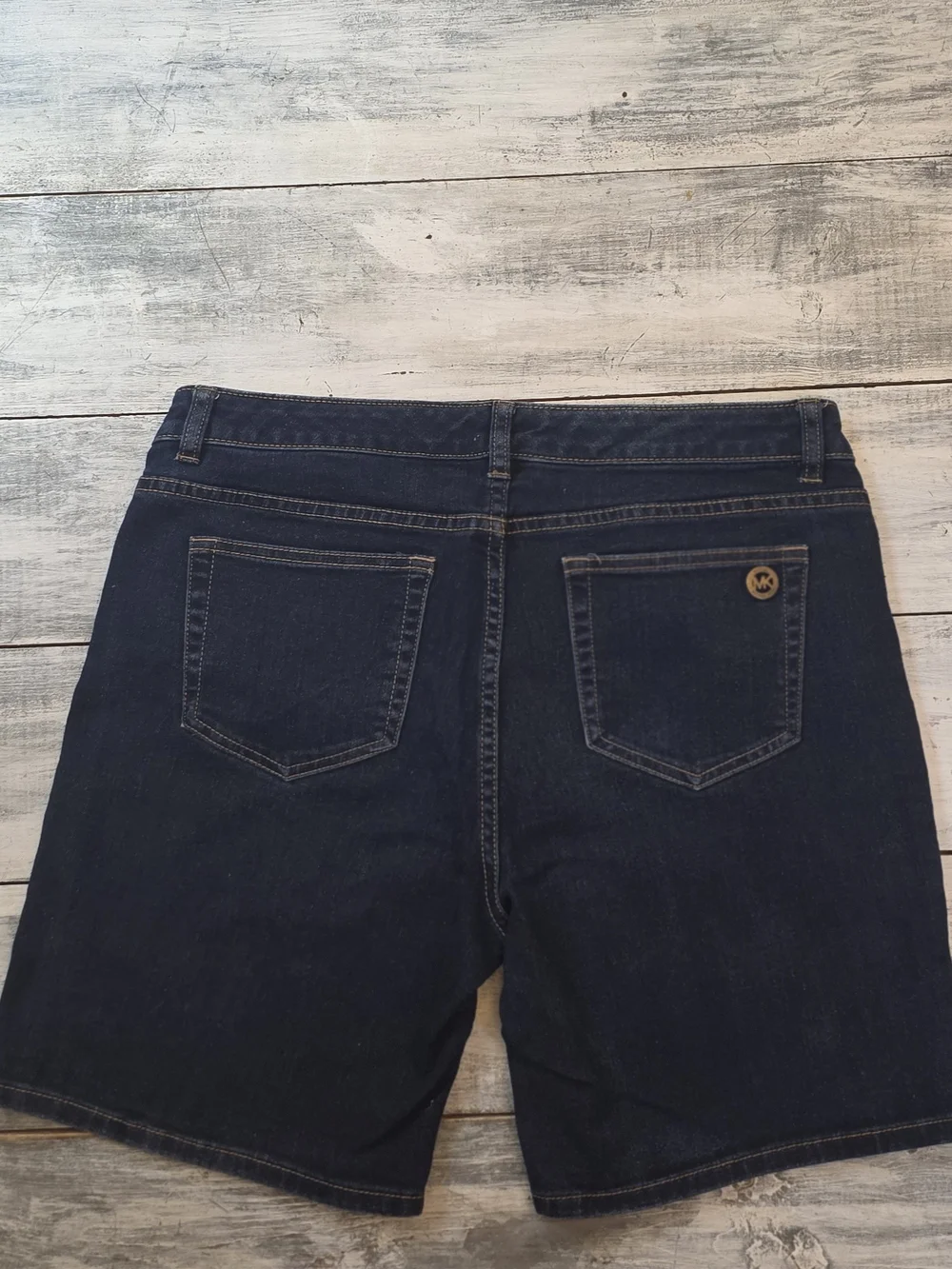 Michael Kors Women's Navy Stretch Denim Shorts sz 8